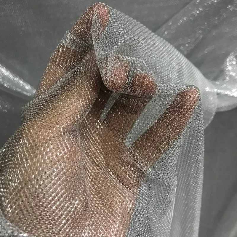 Crystal Mesh Fabric - 메쉬 탄성 직물 반짝 이는 경량