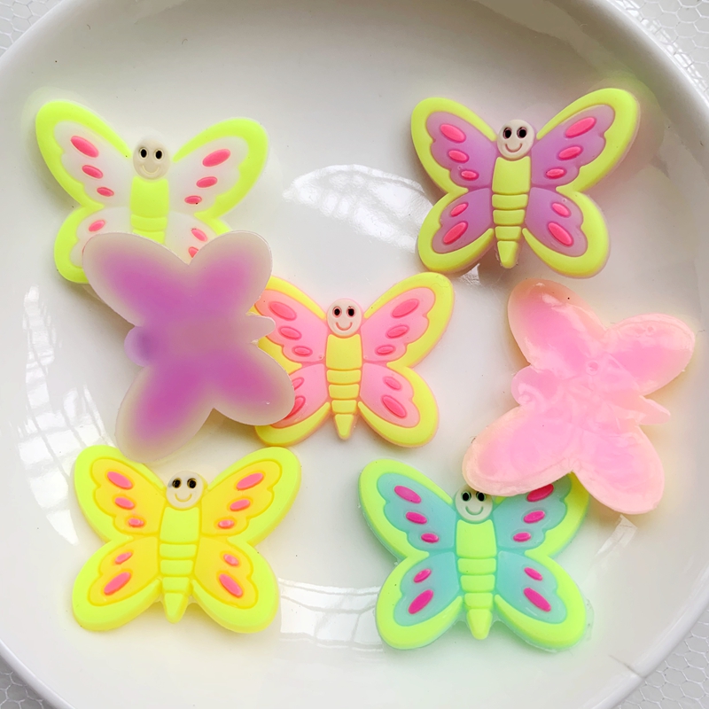 10pcs 귀여운 대형 나비 PVC 유연한 접착제 플랫 - Embellishment Glue Craft 리뷰 및 가격