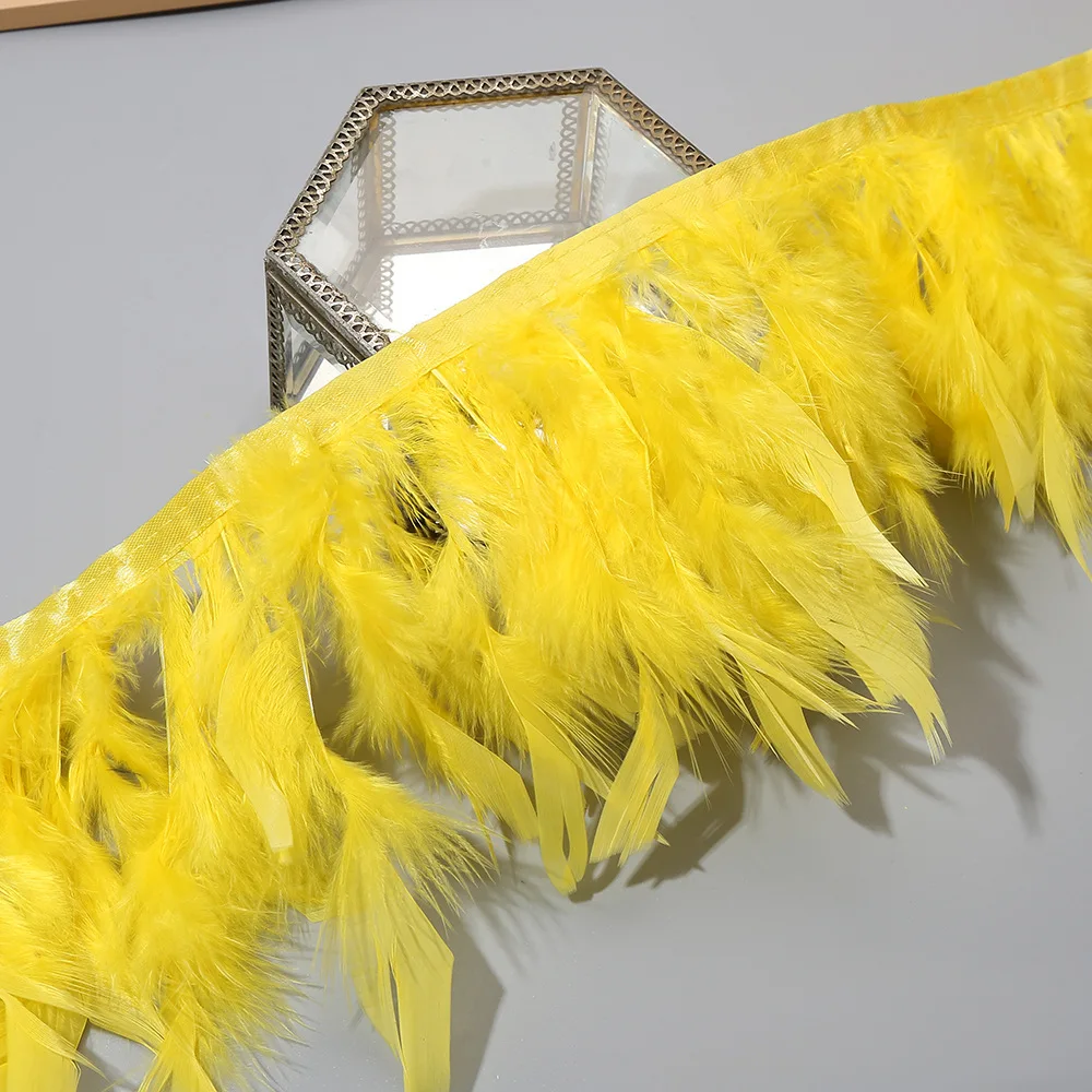 10미터 15-20cm 터키 깃털 장식 DIY 웨딩 마 - Feather Trim Marabou 리뷰 및 가격