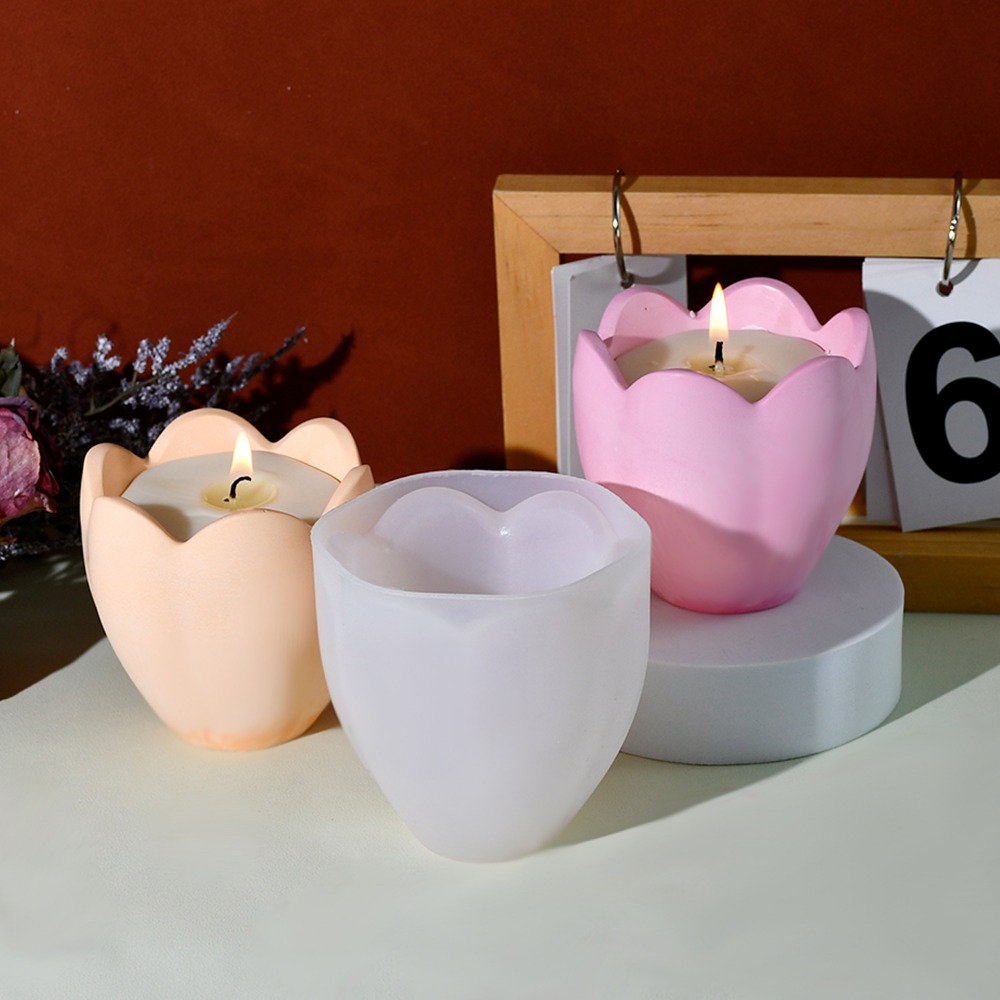 튤립 양초 거치대 실리콘 몰드, 꽃 송진 비누 상자 만 - Craft Embellishment Storage 리뷰 및 가격