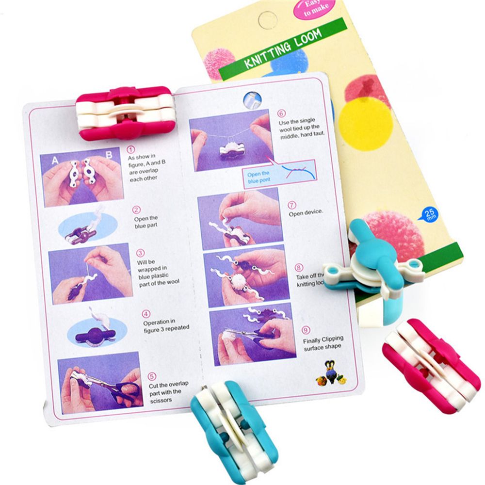 2 개/몫 패션 바늘 공예 핸드 키트 위버 도구 Pom - Pom Pom Maker Tool 리뷰 및 가격