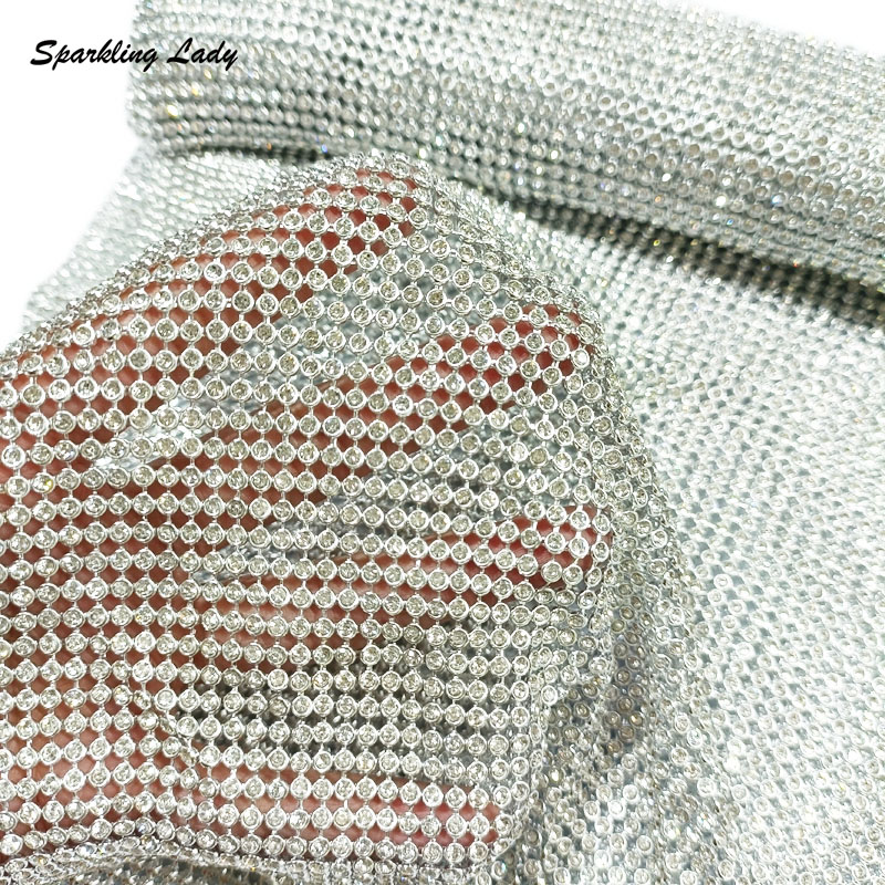 3MM 패션 메탈 라인스톤 원단 블링 알루미늄 크리스탈 - Crystal Mesh Fabric 리뷰 및 가격