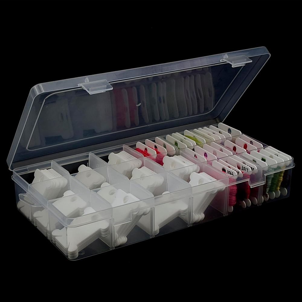 자수실 정리함 18칸 크로스 스티치 실 보관함 & 자수 - Craft Embellishment Storage 리뷰 및 가격