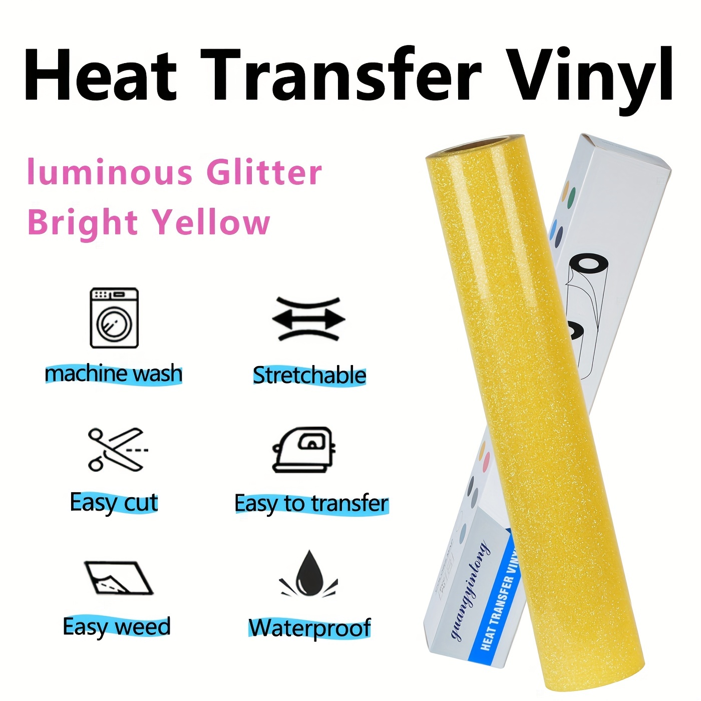 글리터 HTV 열전사 비닐 롤 12인치 x 10피트 P - Glitter Vinyl Roll 리뷰 및 가격