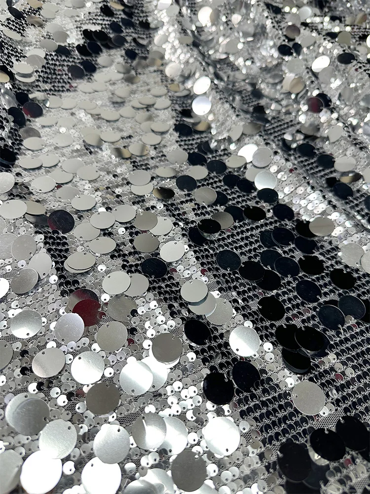 스팽글 원단 메쉬 DIY 배경 천 의류 정장 장식용 원 - Crystal Mesh Fabric 리뷰 및 가격