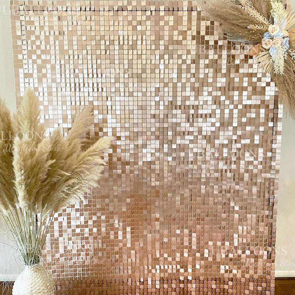 무광 베이지 골드 쉬머 스팽글 패널 24/18/12개  - Sequin Fabric Panel 리뷰 및 가격