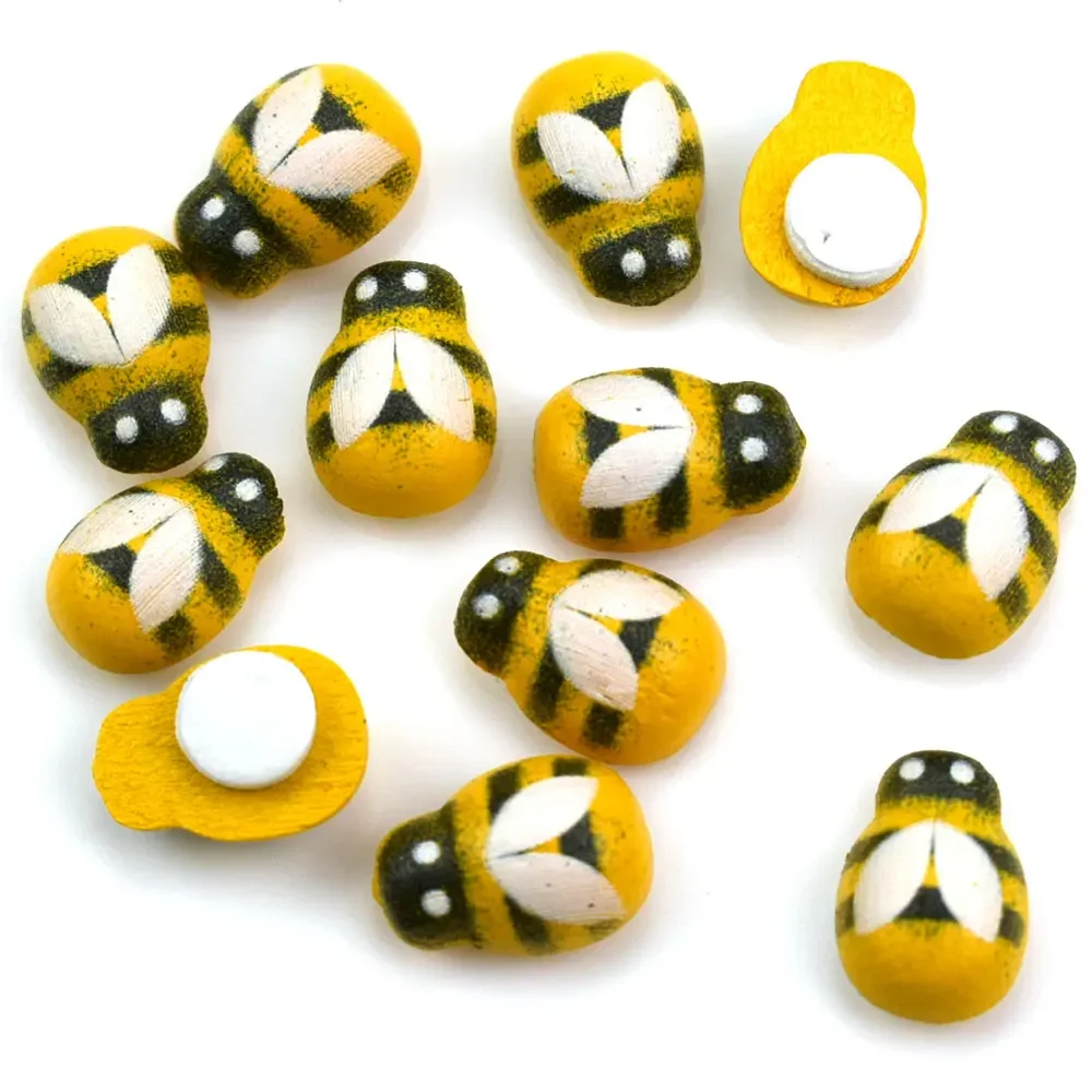 50pcs 노란색 나무 접착제 단추 공예 스크랩북 장식 - Embellishment Glue Craft 리뷰 및 가격