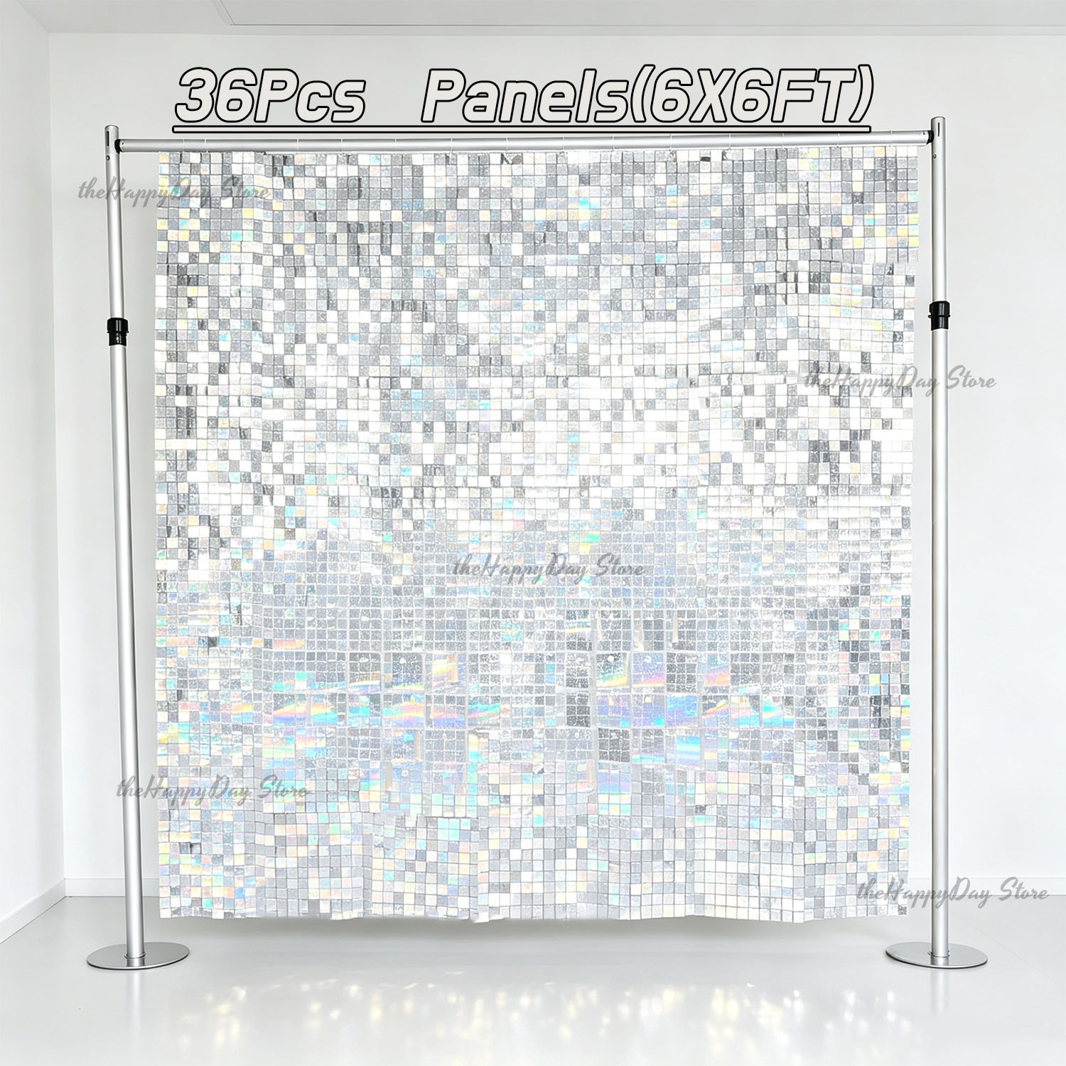 18-3개 반짝이 벽 배경 패널, 사각형 스팽글 반짝이 - Sequin Fabric Panel 리뷰 및 가격