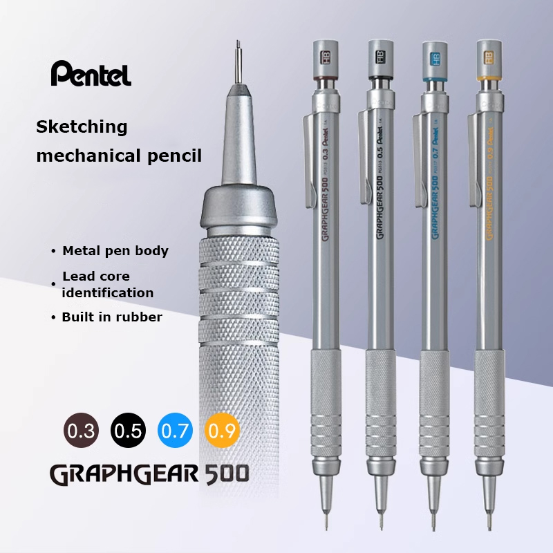 일본 펜텔 그래프 기어 제도 금속 기계 연필 PG515 - Pentel Pen Energel 리뷰 및 가격