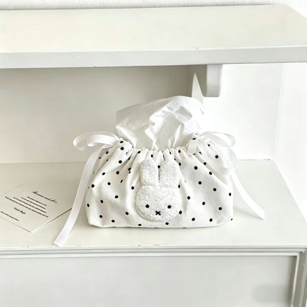 귀여운 미피 웨이브 자수 드로스트링 티슈 보관 가방 침 - Craft Embellishment Storage 리뷰 및 가격