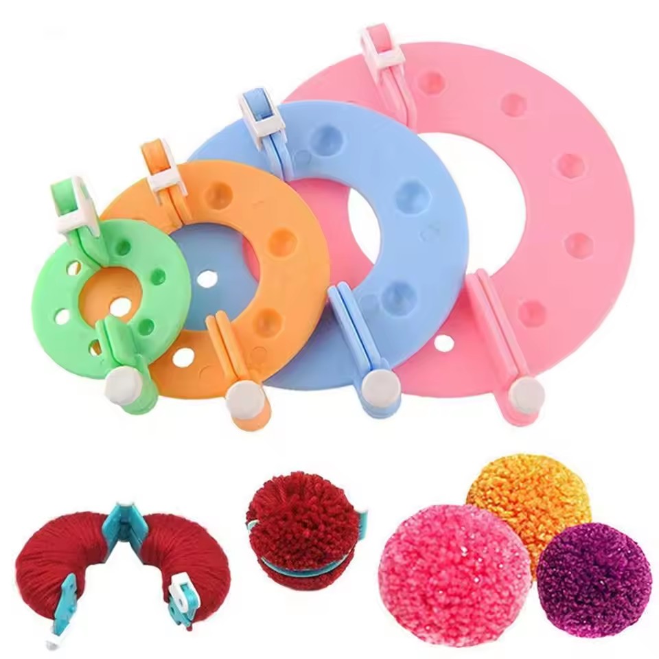 8개 4가지 사이즈 털실 공 만들기 키트, 폼폼 메이커 - Pom Pom Maker Tool 리뷰 및 가격