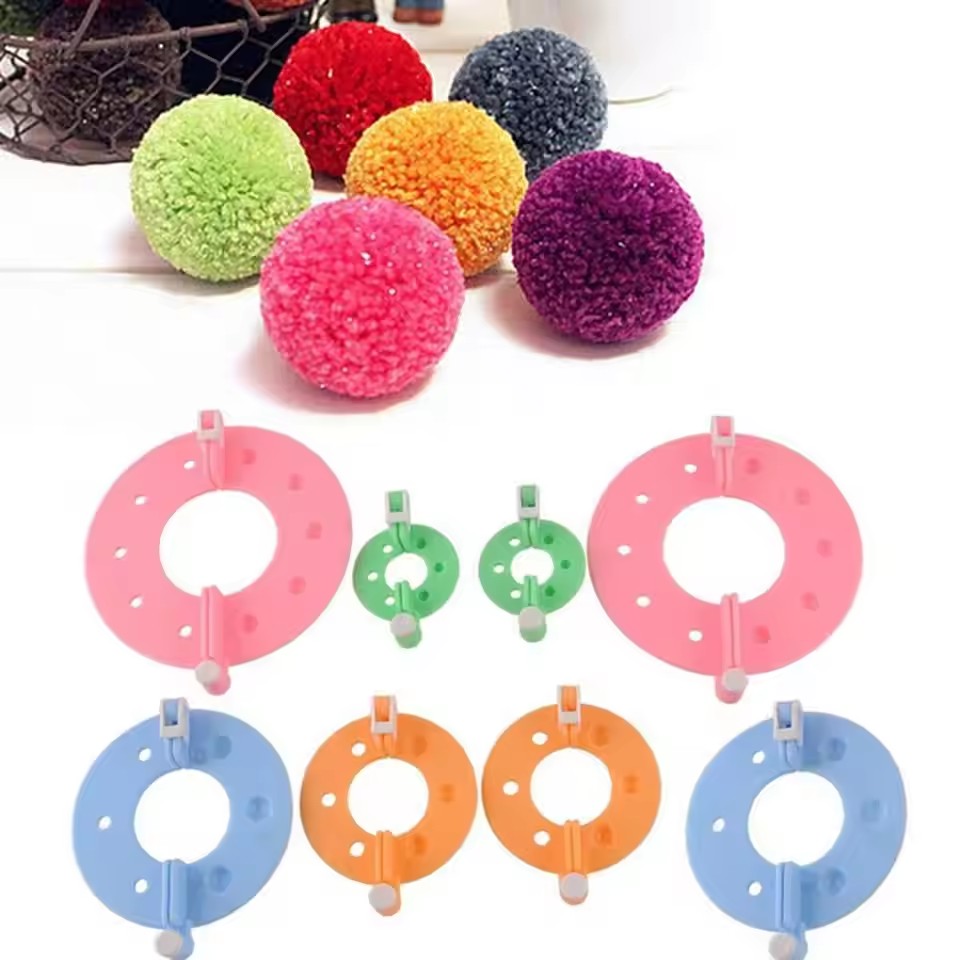 8개 4가지 사이즈 털실 공 만들기 키트, 폼폼 메이커 - Pom Pom Maker Tool 리뷰 및 가격