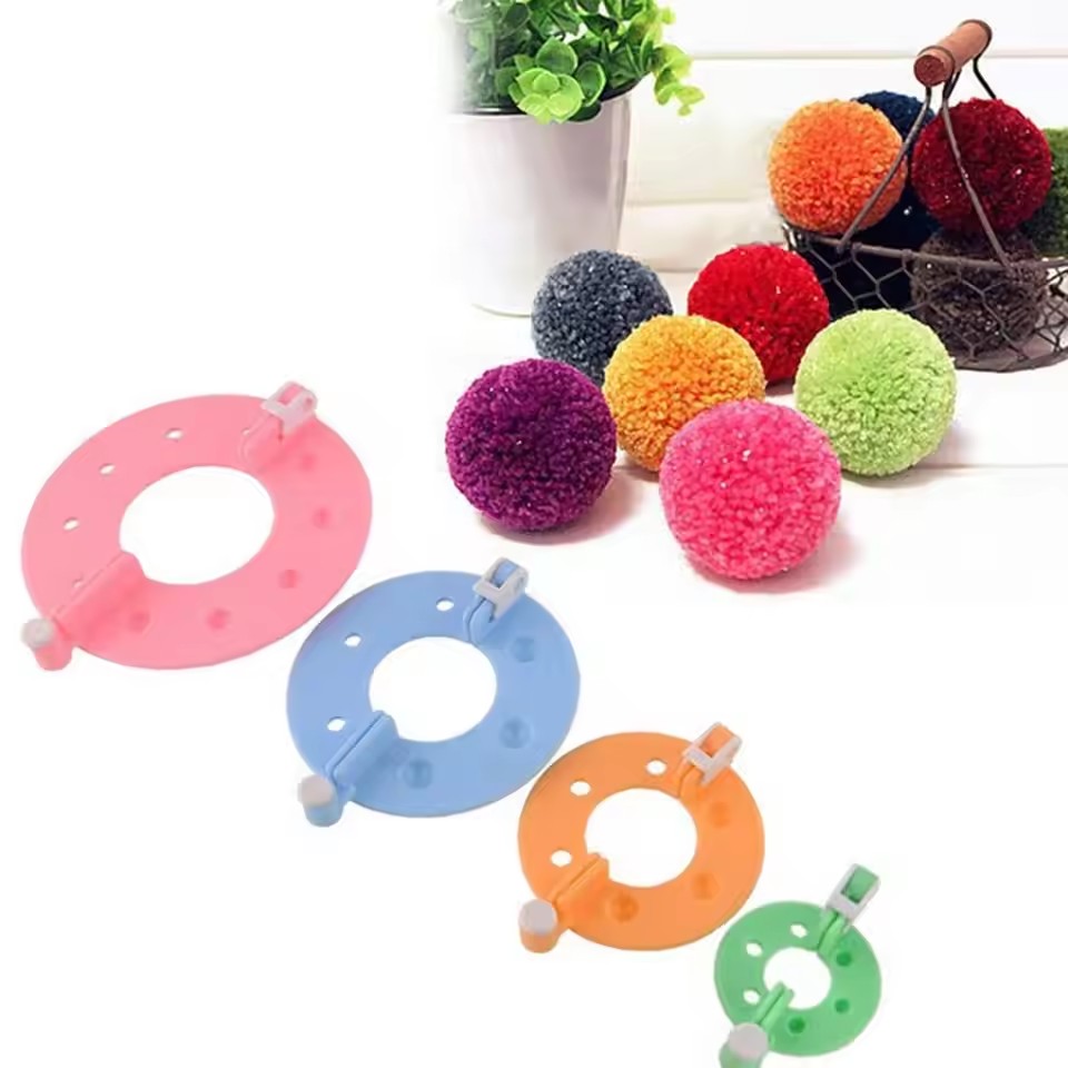 8개 4가지 사이즈 털실 공 만들기 키트, 폼폼 메이커 - Pom Pom Maker Tool 리뷰 및 가격