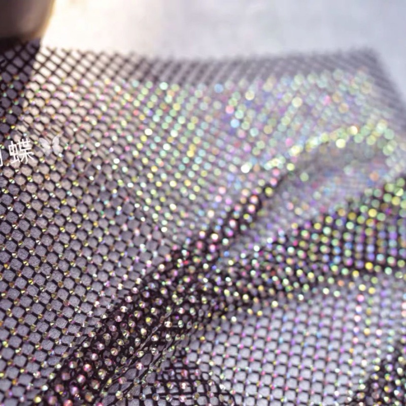 미스트레이스 스트레치 라인스톤 피쉬넷 메쉬 원단 모조  - Crystal Mesh Fabric 리뷰 및 가격