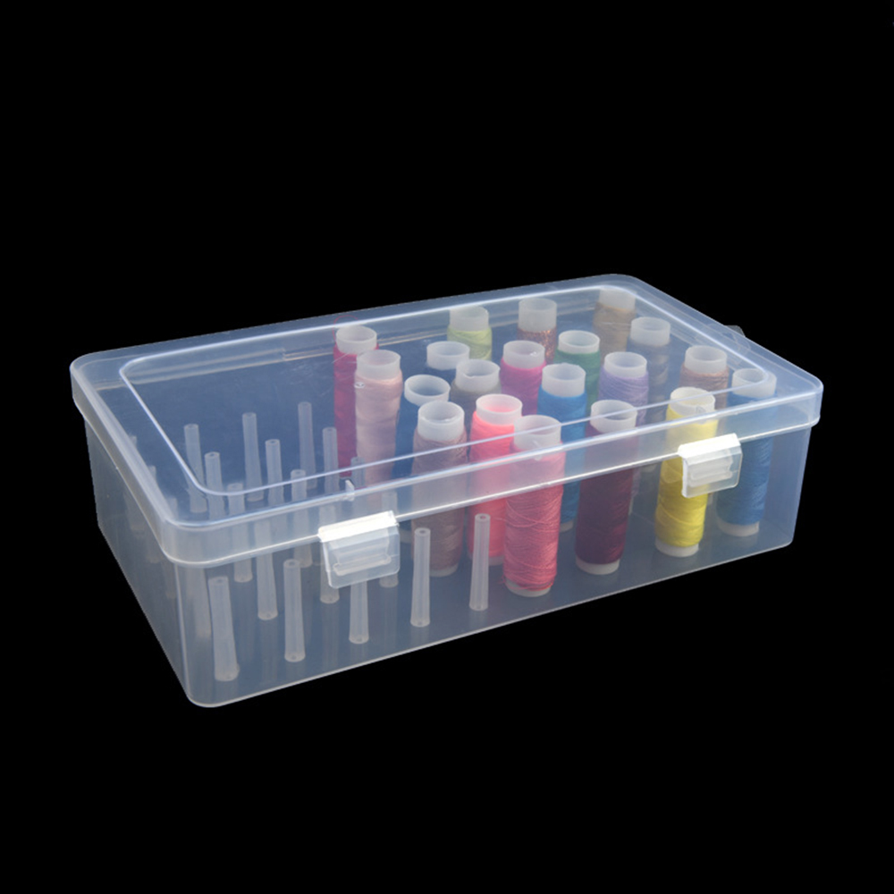 새로운 재봉사 상자 42개 스풀 보빈 휴대용 케이스 컨 - Craft Embellishment Storage 리뷰 및 가격