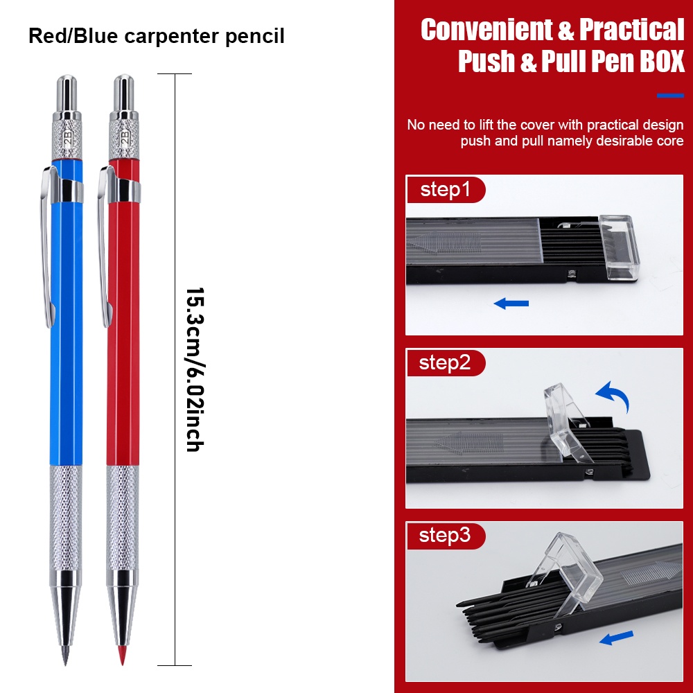 새로운 여러 가지 빛깔의 금속 기계식 연필, 2.0mm - Staedtler Pencil Lumocolor 리뷰 및 가격
