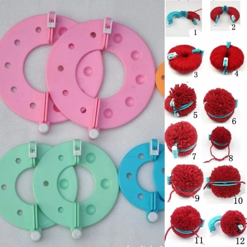 8PCS 4 크기 Fluff Ball Weaver Po - Pom Pom Maker Tool 리뷰 및 가격