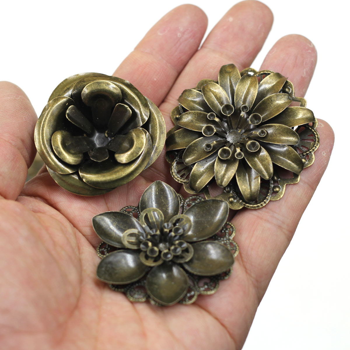 6Pcs Embellishments 조합 꽃 패턴 선조 - Embellish Craft 리뷰 및 가격