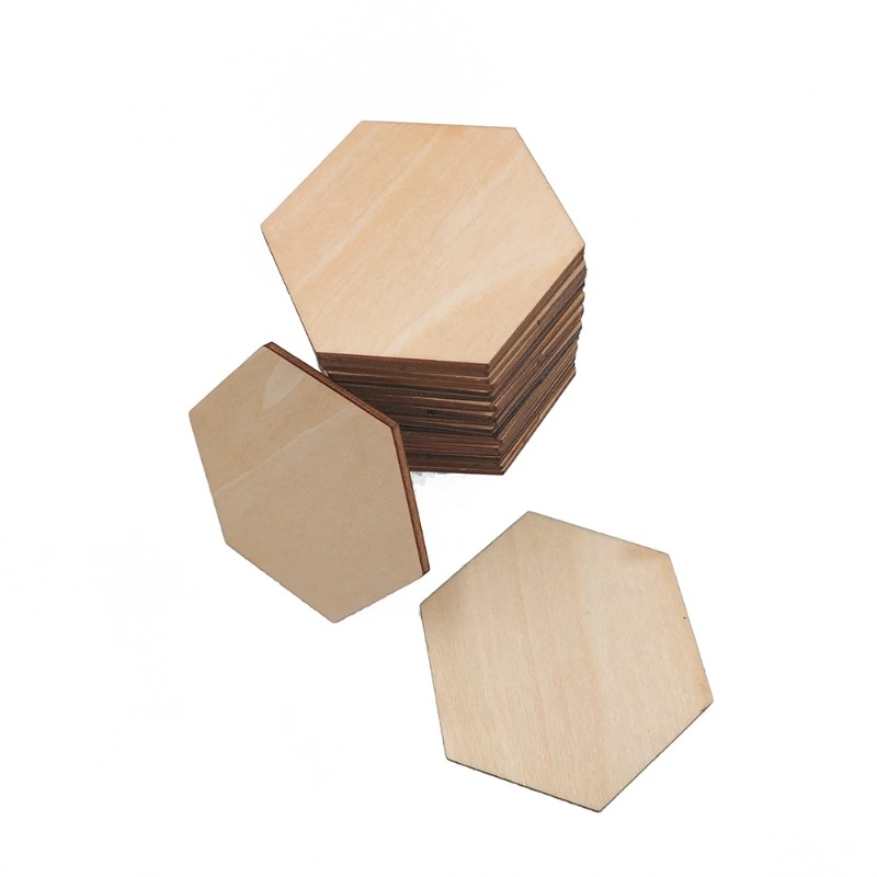 10-120mm 나무 육각형 블랭크 슬라이스 미완성 목 - Embellish Craft 리뷰 및 가격