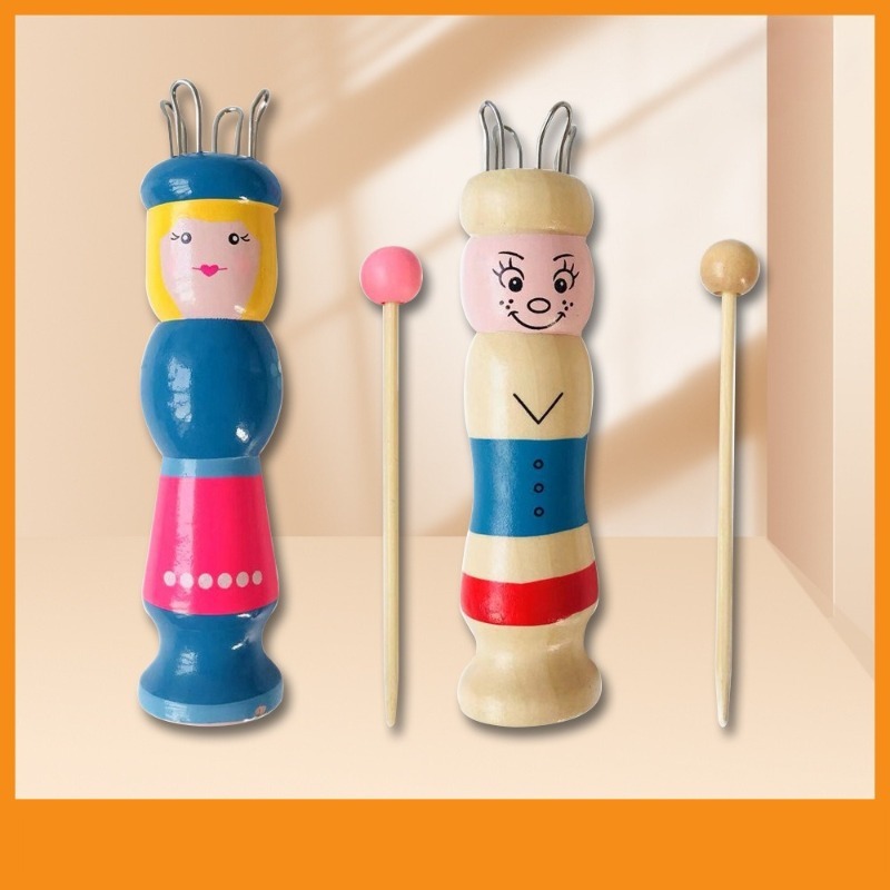 나무 인형 프랑스식 뜨개질 도구 어린이 DIY 공예 뜨 - Pom Pom Maker Tool 리뷰 및 가격