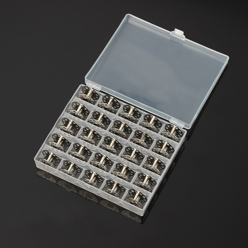 25 개/대 빈 보빈 재봉틀 스레드 보관 케이스 재봉  - Craft Embellishment Storage 리뷰 및 가격