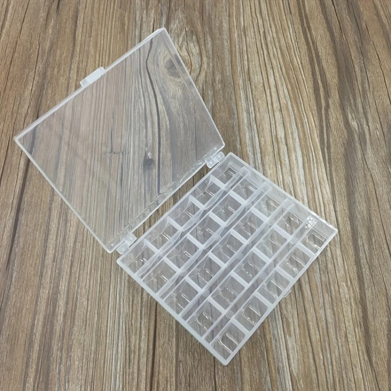 25 개/대 빈 보빈 재봉틀 스레드 보관 케이스 재봉  - Craft Embellishment Storage 리뷰 및 가격
