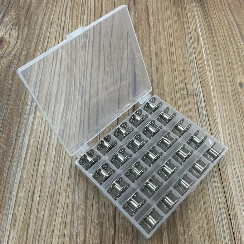 25 개/대 빈 보빈 재봉틀 스레드 보관 케이스 재봉  - Craft Embellishment Storage 리뷰 및 가격