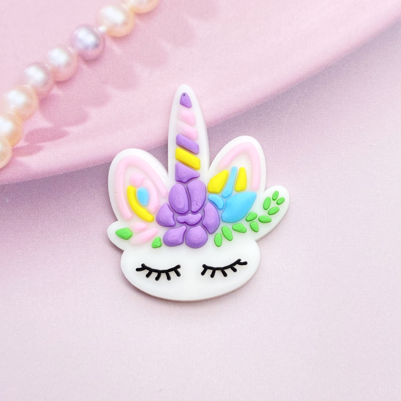 12pcs 귀여운 미니 유니콘 머리 PVC 유연한 접착 - Embellishment Glue Craft 리뷰 및 가격